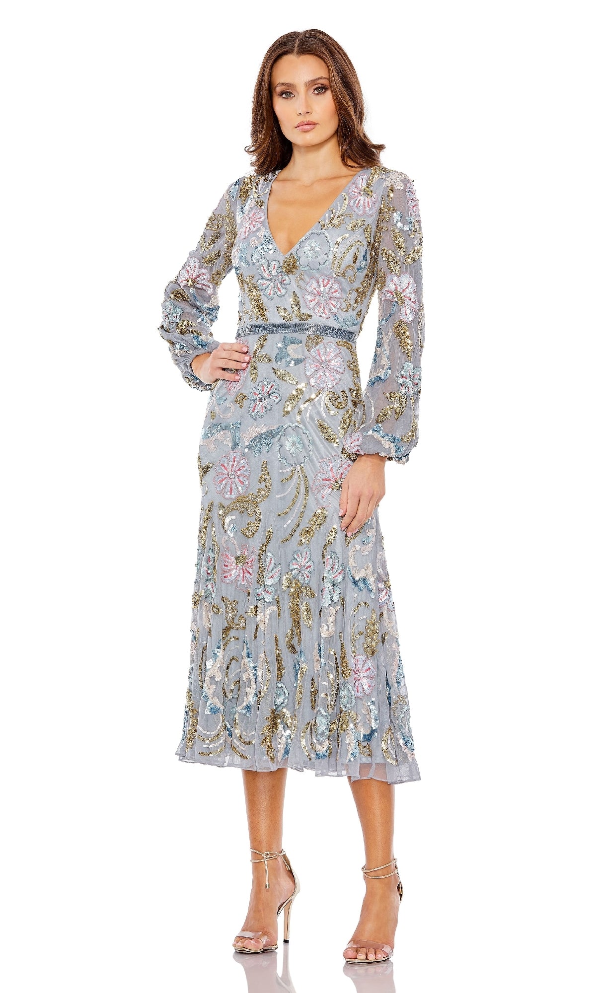 Midi Wedding Guest Dress: Mac Duggal 5423