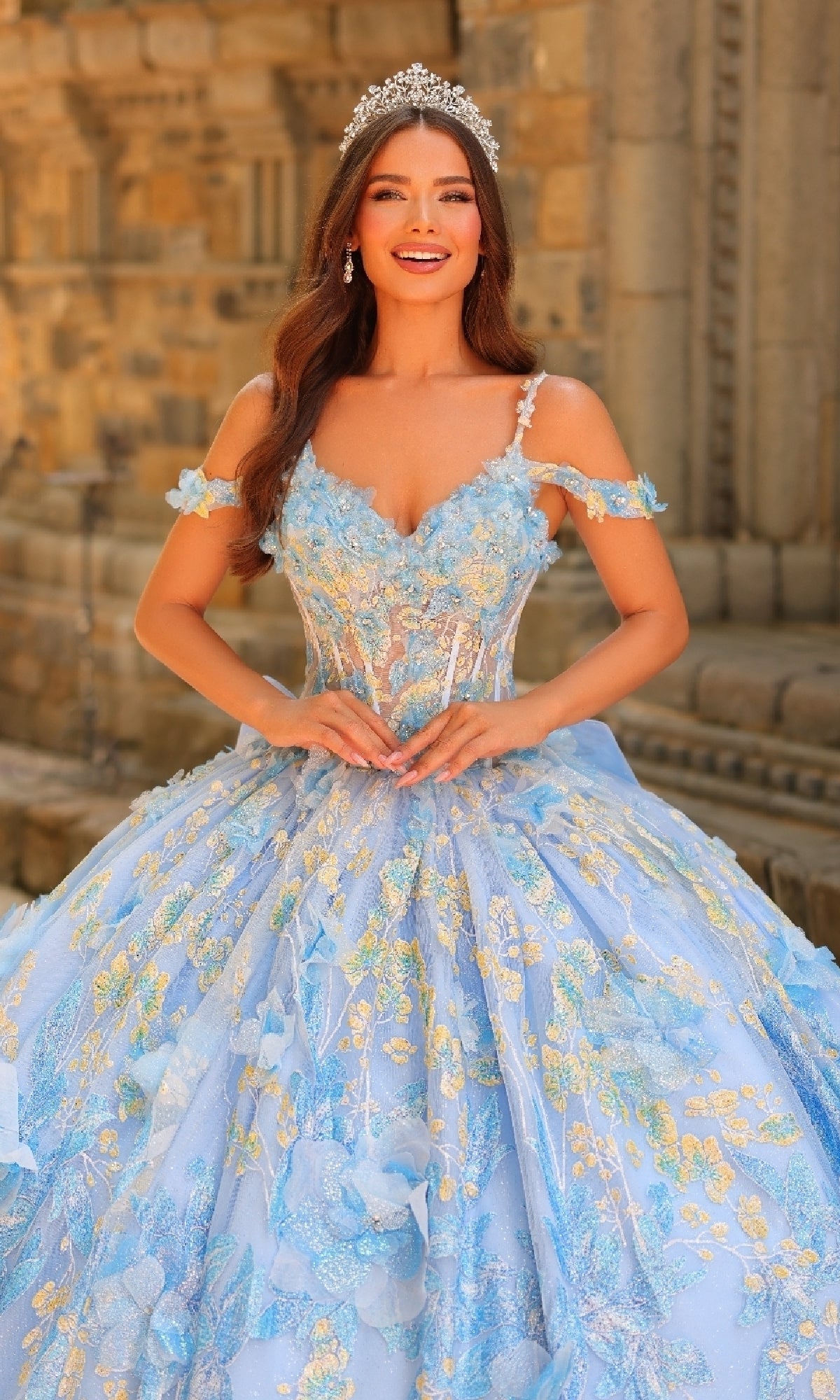 Amarra 54232 Long Quinceanera Dress Lilac / 8