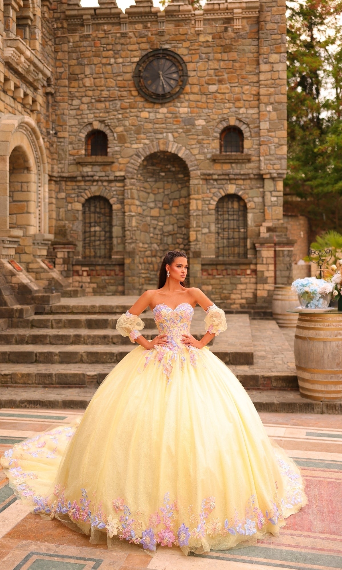 light brown quinceanera dress Vizcaya Quinceanera 89519