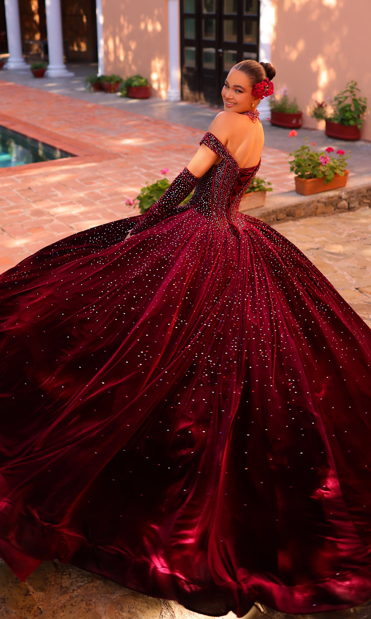Off Shoulder Red Ball Gown Red Evening Gowns With Rhinestone Beading And  Sweetheart Neckline Customizable Formal Prom And Evening Gresses From  Hsmw002, $167.34 | DHgate.Com