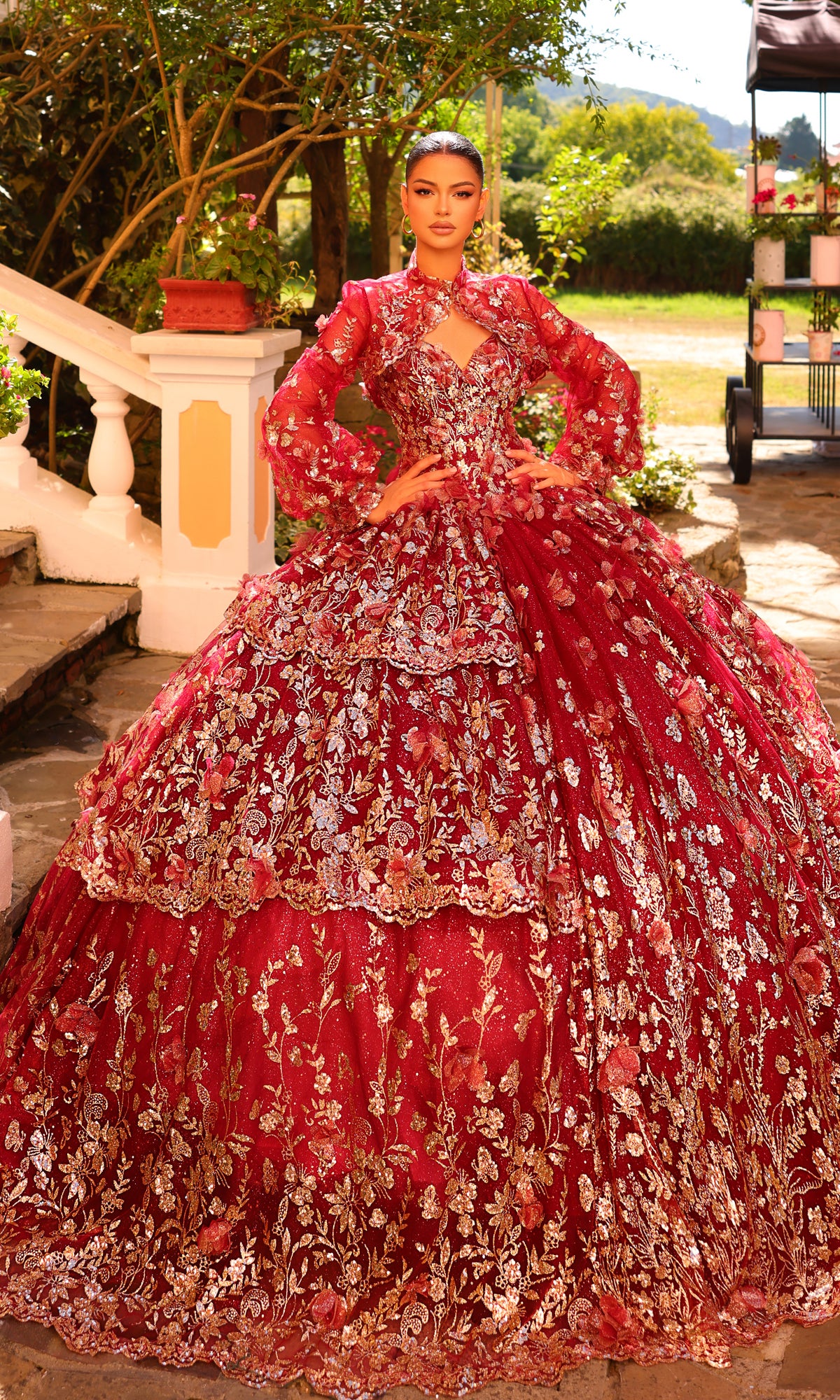 Amarra 54275 Royal Blue Quinceañera Dress with Jacket