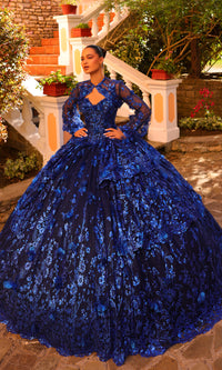 Amarra 54275 Royal Blue Quinceañera Dress with Jacket