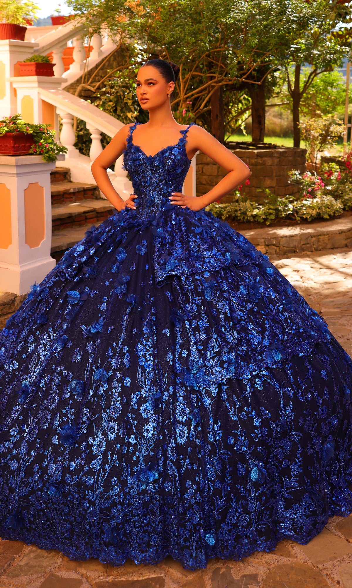 Amarra 54275 Royal Blue Quinceañera Dress with Jacket
