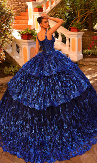 Amarra 54275 Royal Blue Quinceañera Dress with Jacket