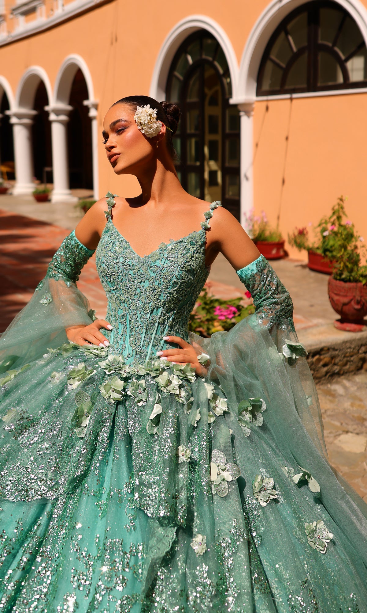 Amarra 54293 Corset Ball Gown Quinceañera Dress