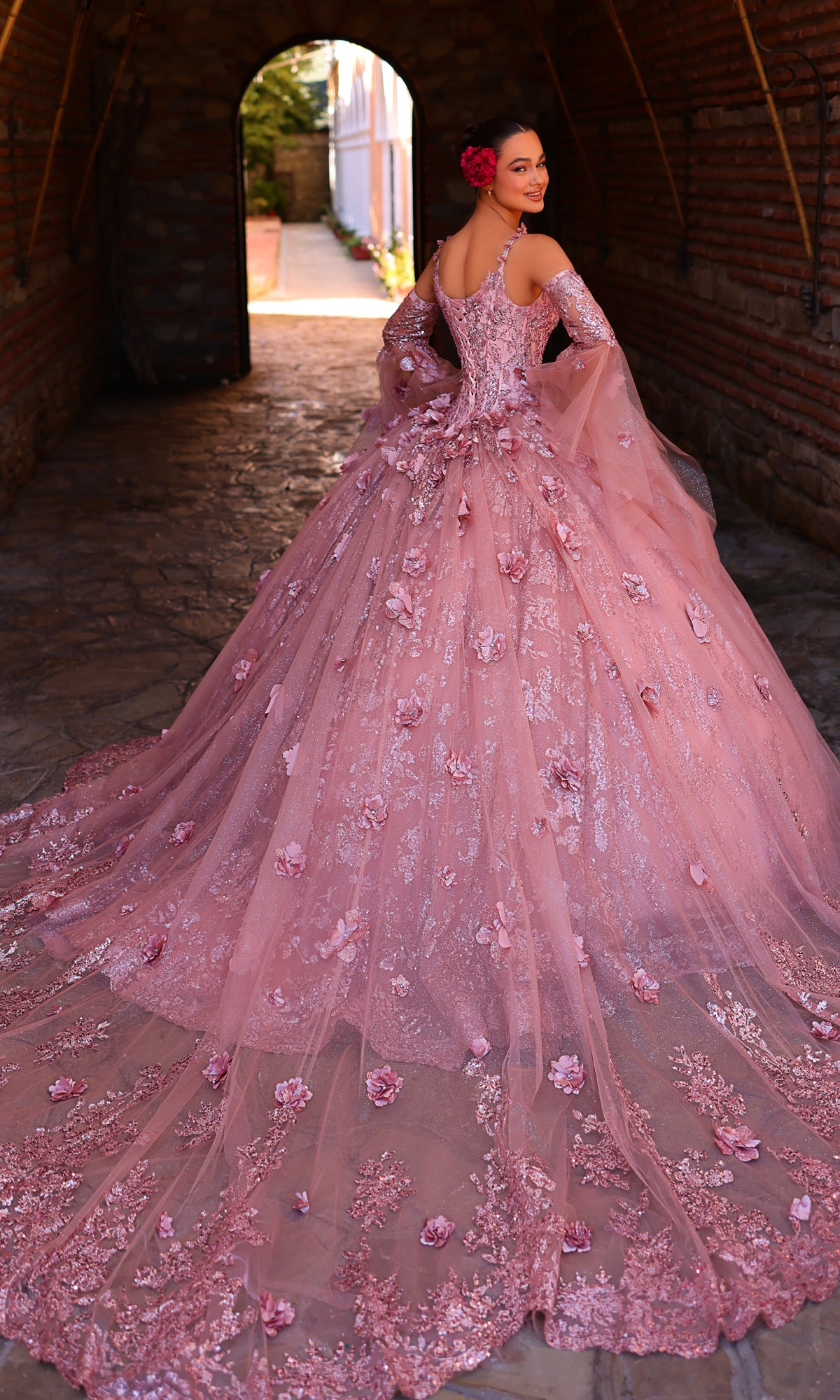 Amarra 54293 Corset Ball Gown Quinceañera Dress
