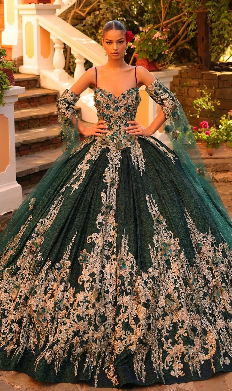 Quinceanera Dress 54326 By Amarra Emerald / 000 Quinceanera Dress 54326 By Amarra Emerald / 000