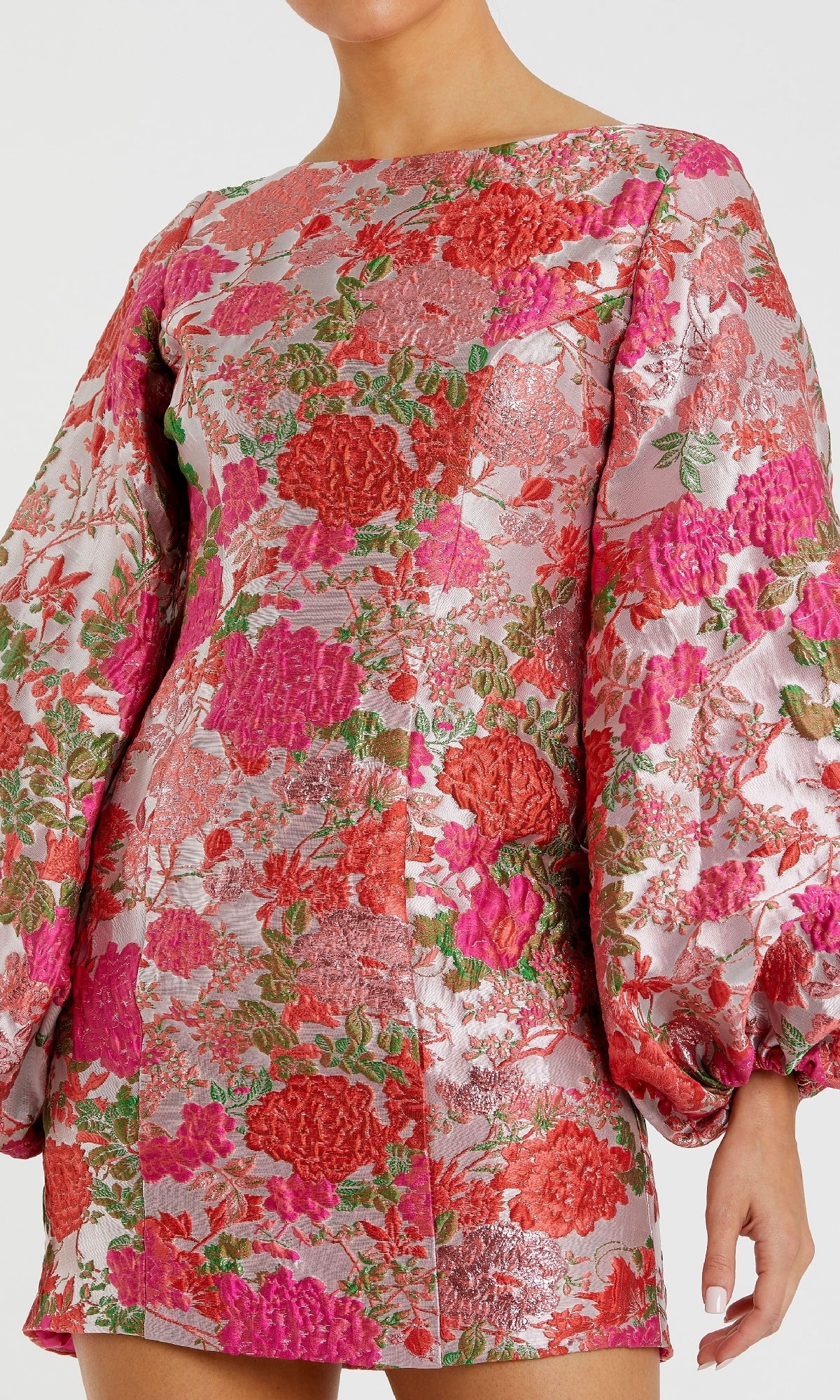 sachin and babi light blue dress 1960's SAKS 5TH AVE Pink Floral Brocade Hand Beaded Cocktail Dress Sz 4 For  Sale at 1stDibs