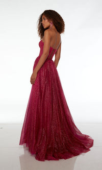 Alyce Strapless Long Glitter Prom Dress 61601