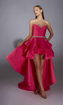 strapless open back dress Alyce 61934 Long Prom Dress– PromGirl