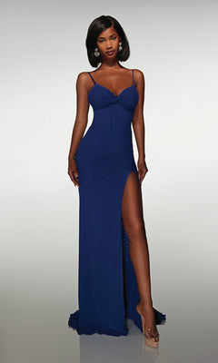 Alyce 62002 Long Prom Dress Indigo / 00 Alyce 62002 Long Prom Dress Indigo / 00