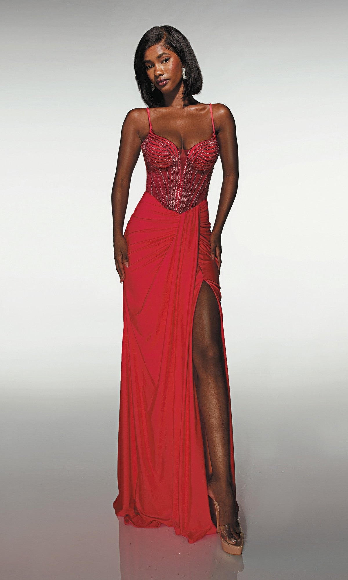 alyce red dress Alyce Paris 62004