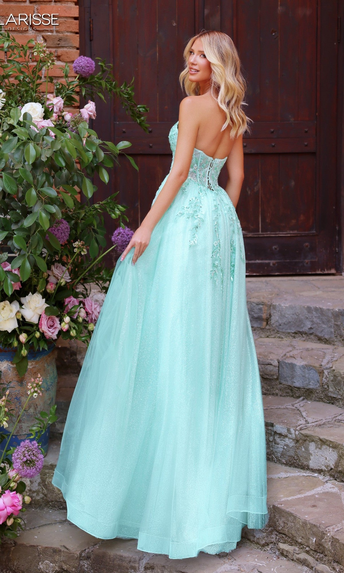 teal strapless prom dress Lace-Up Glitter Long with Pockets Champagne / 12 providing both comfort and Size:X SMALL How to Style a Seliora