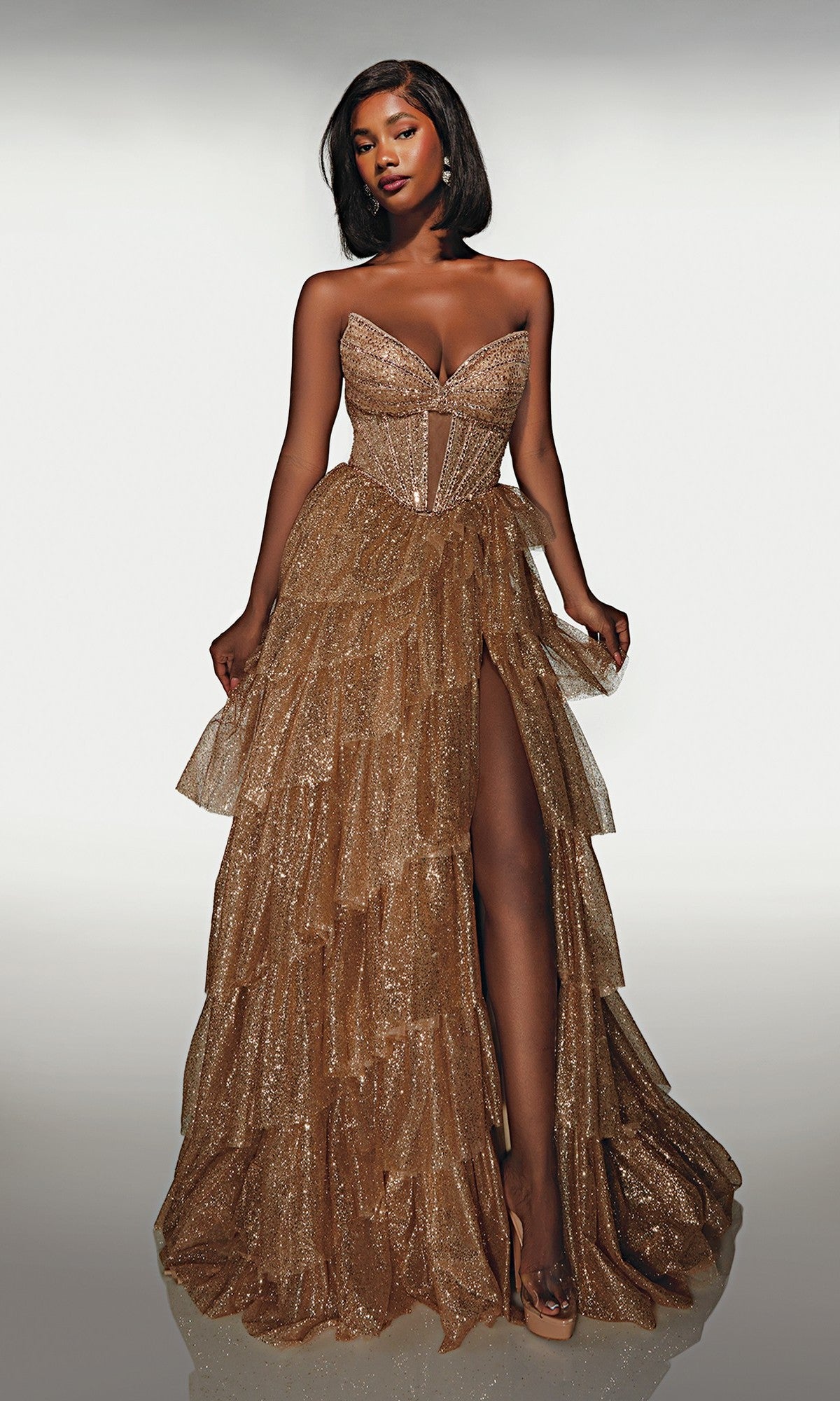 Long Formal Dress: Alyce 62144 Gold / 000