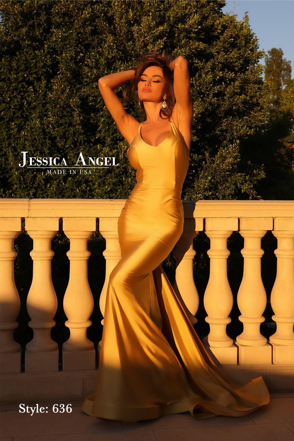 Scoop-Neck Long Prom Dress: Jessica Angel 636