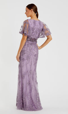 Long Formal Dress 67493 by Mac Duggal Vintage Lilac / 2 Long Formal Dress 67493 by Mac Duggal Vintage Lilac / 2