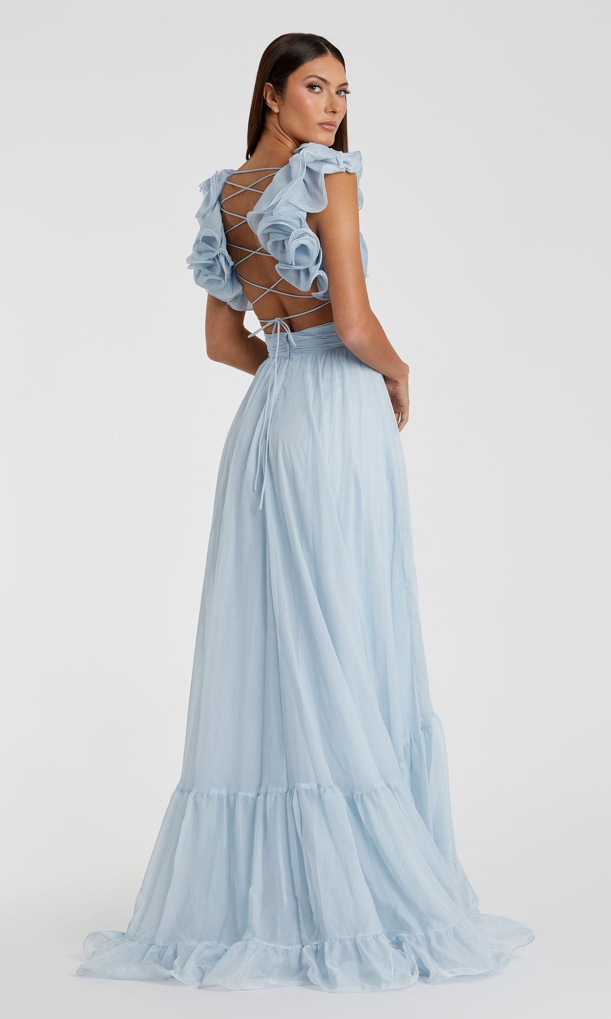 Mac Duggal Empire-Waist Cut-Out Formal Dress 67911