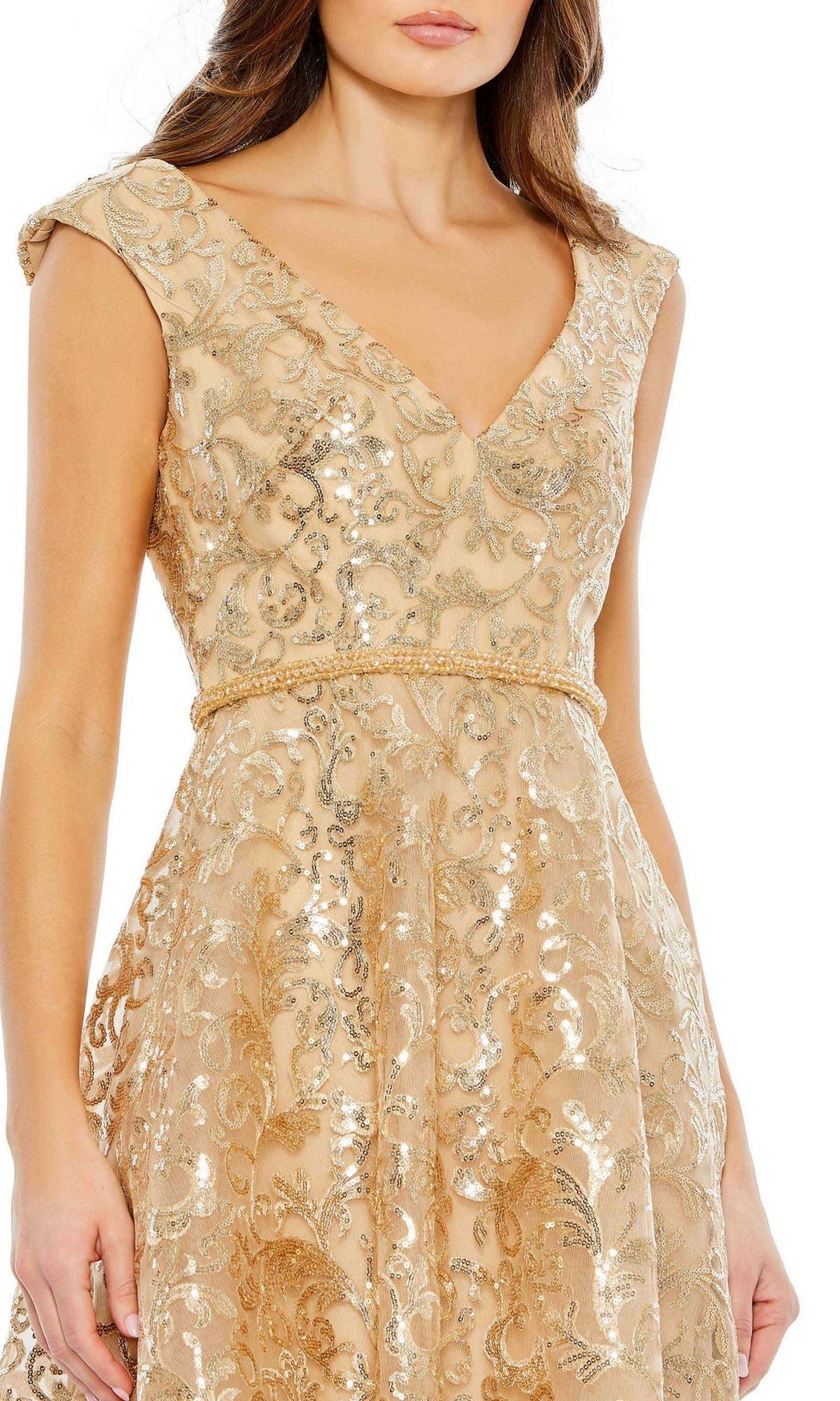 gold sequin knee length dress Short Cocktail Glitter Sequin Homecoming Dress