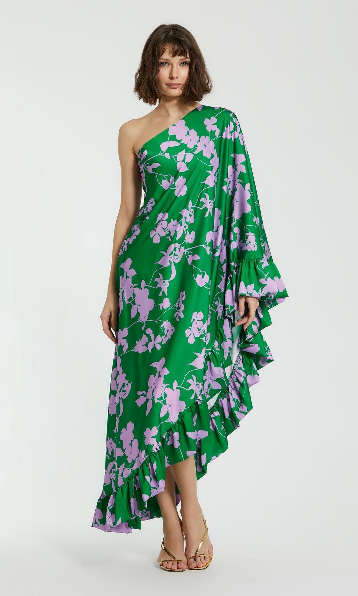 silk green bridesmaid dresses Mismatched Dark Green Satin Velvet Cheap Long Bridesmaid Dresses , MRB0041 main image 1