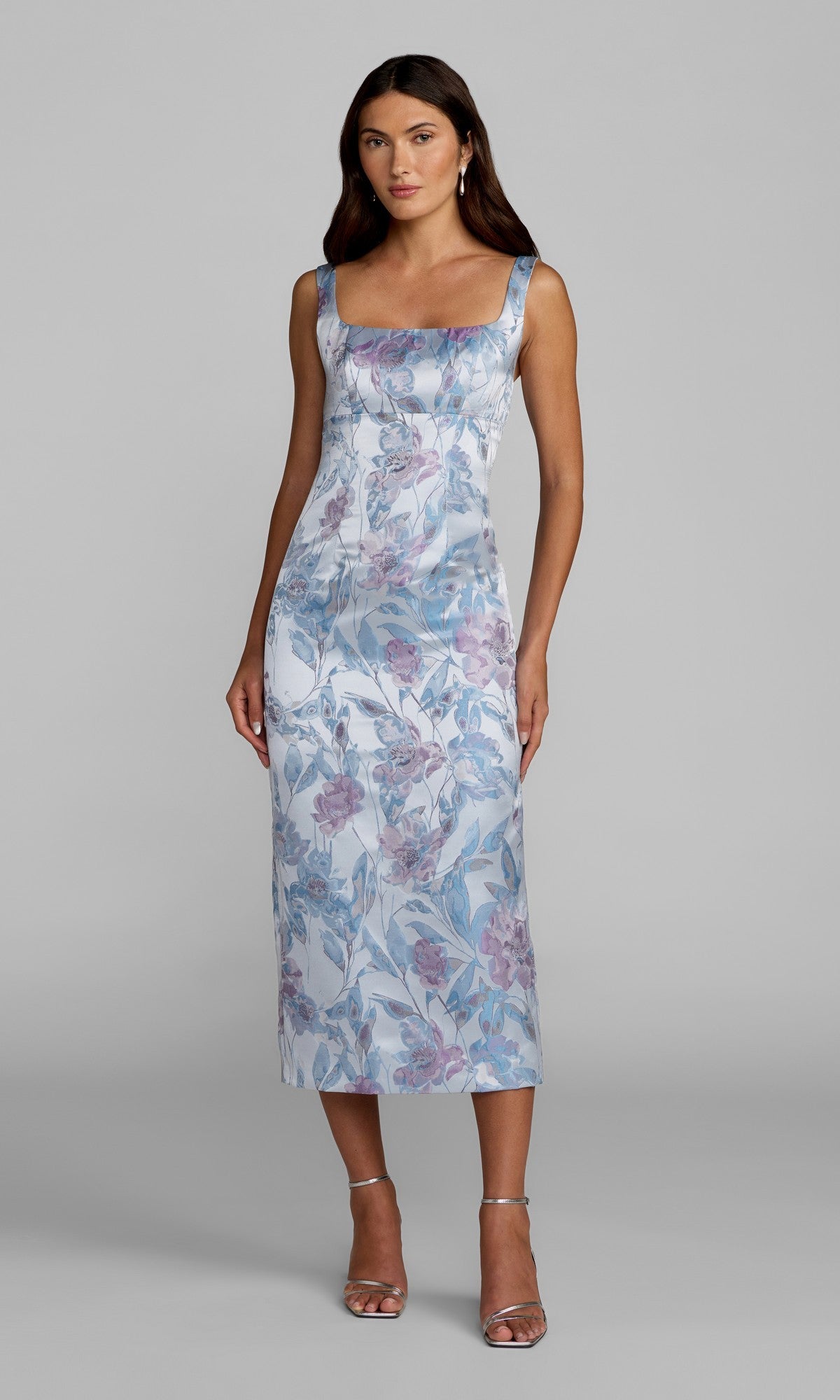 midi elegant floral dresses for wedding guests Blue Square Neck Dress 991=handle1=6-Drawer Dresser=frances-woven-rattan-chest-of-6-drawers-mint What a beautiful book city reception Size:L EURO