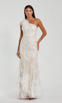 Long Formal Dress 70131 by Mac Duggal Ivory / 4