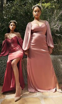 Long Plus-Size Prom Dress 7482C by Ladivine