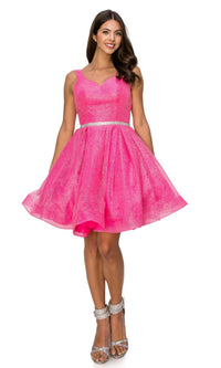 Short Glitter Princess Homecoming Dress 8047J