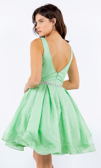 Short Glitter Princess Homecoming Dress 8047J