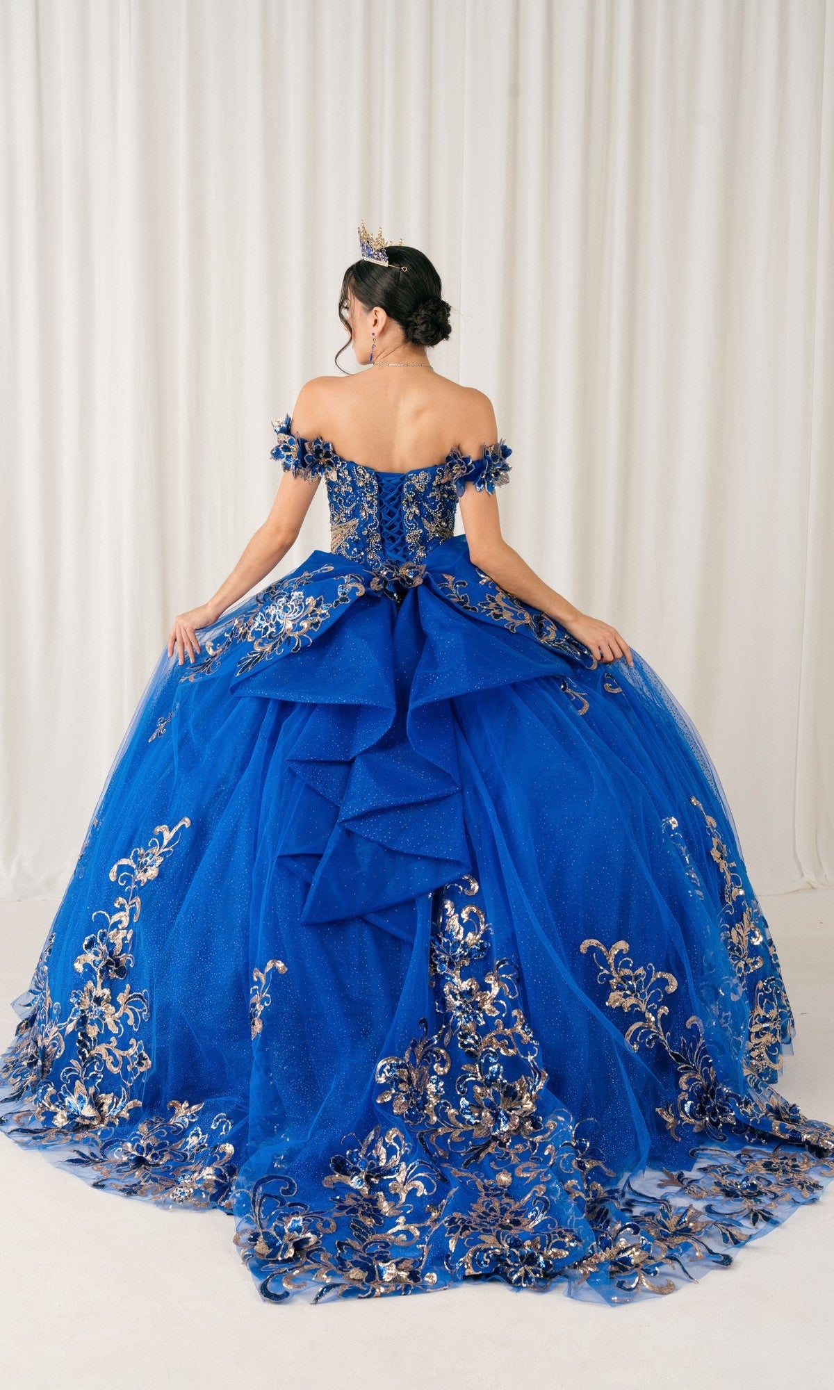 Cinderella Couture 8420JQ Long Quinceanera Dress Pink / Medium