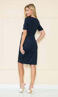 Short Sleeve Classy Knee-Length Party Dress 8524