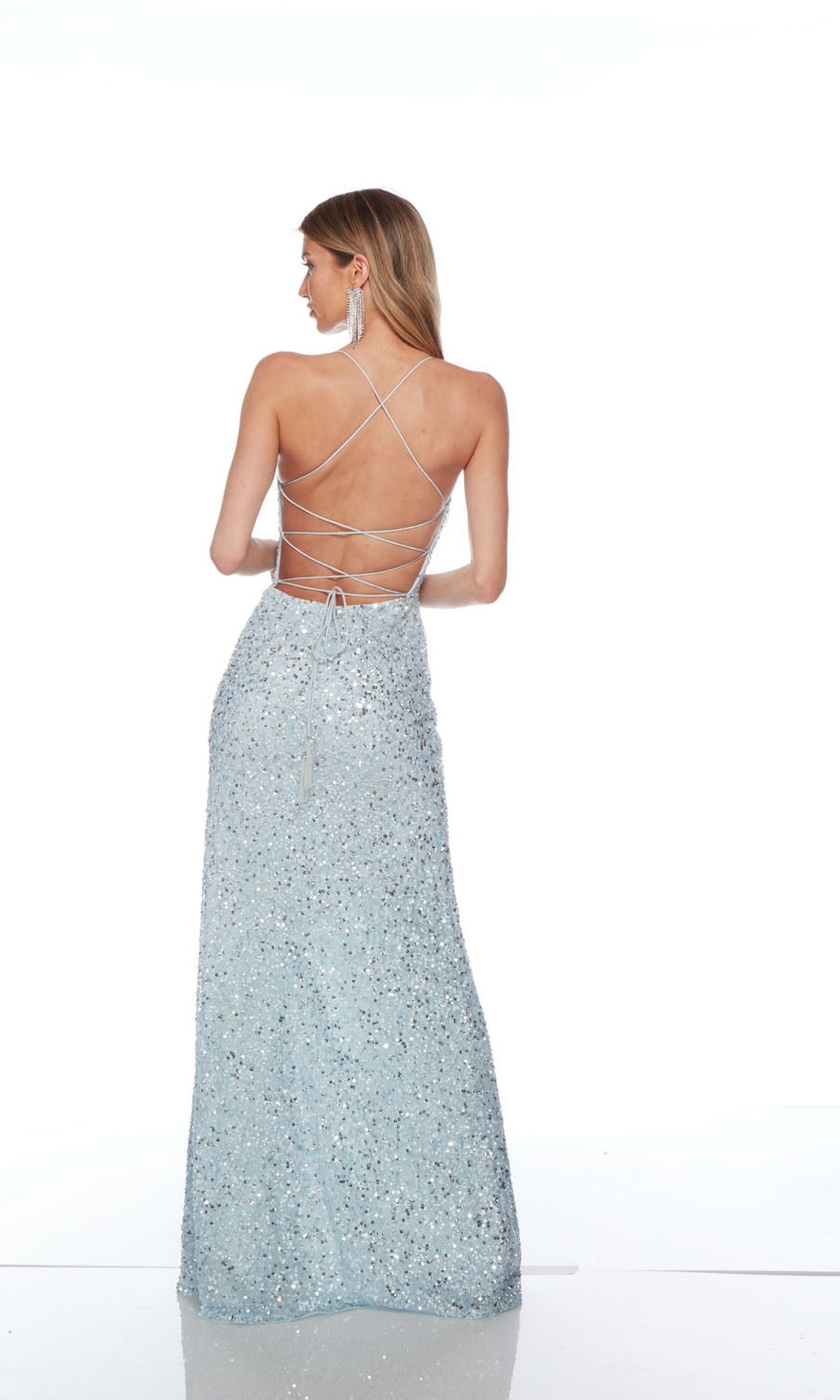Alyce Hand-Beaded Long Sequin Prom Gown 88000