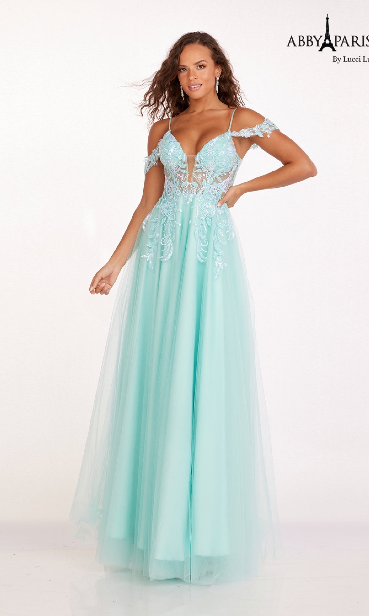 Long Prom Dress: Abby Paris 90242