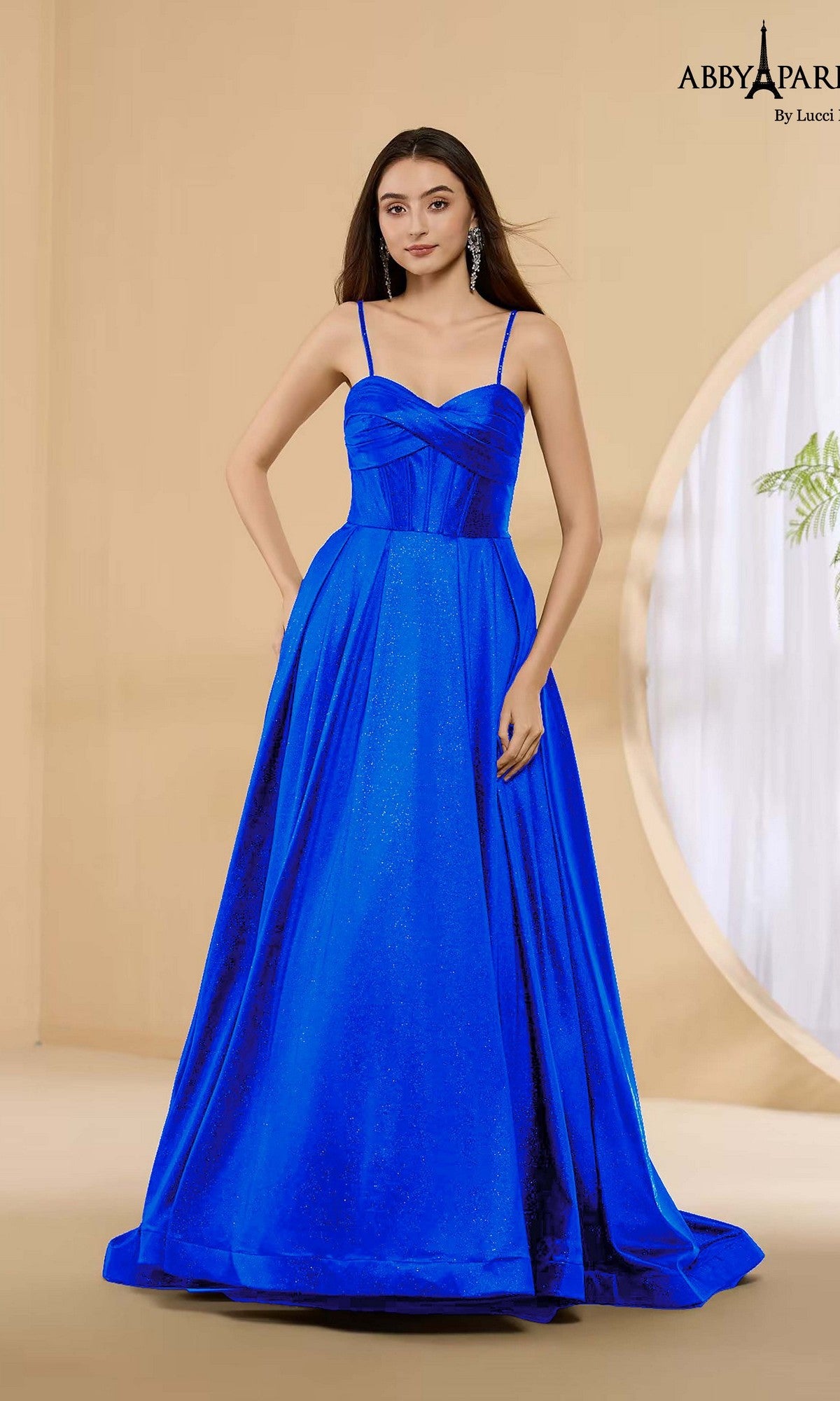 abby blue dress Long Prom Dress: Paris 90389 Royal / 000 Formal gown
