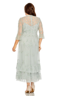 Tea-Length Plus-Size Formal Dress 9263 by Mac Duggal