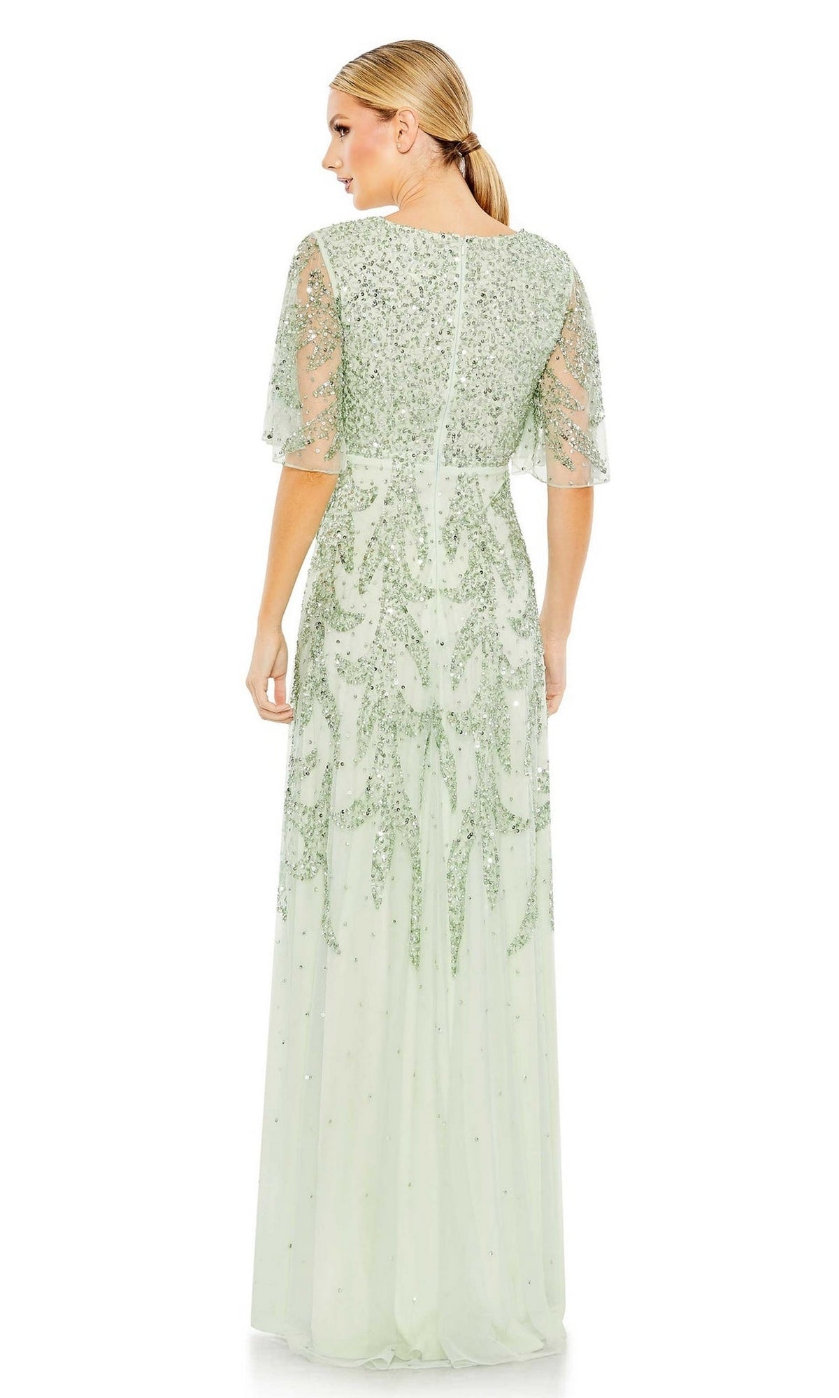 Sequin High-Low Formal Dress: Mac Duggal 93681
