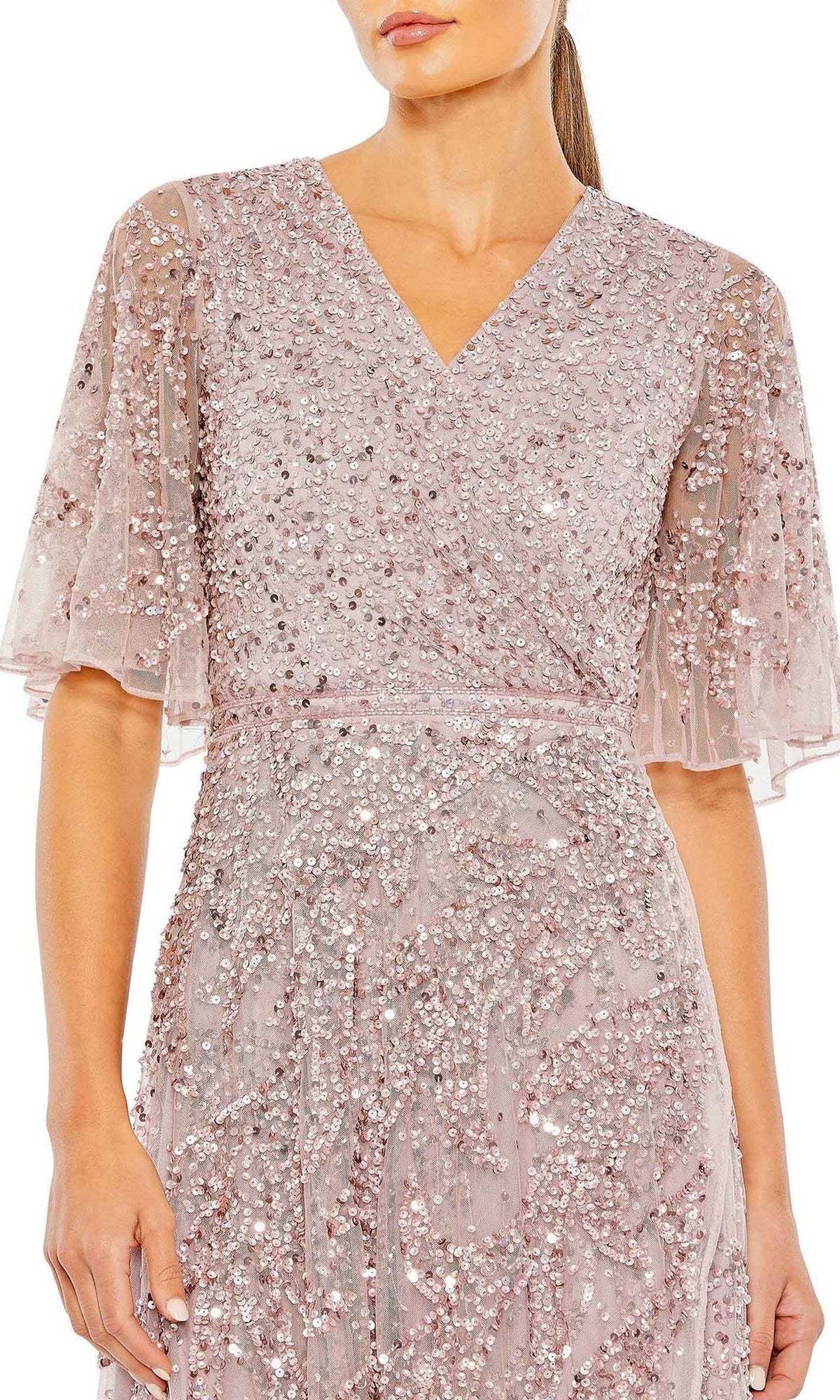 Sequin High-Low Formal Dress: Mac Duggal 93681