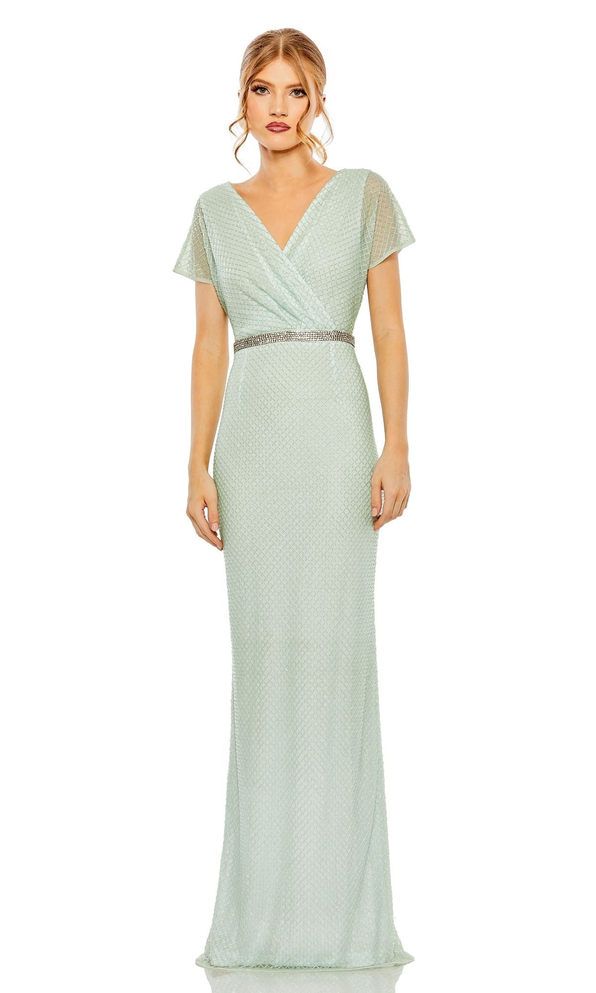 Sage Formal Evening Gown: Mac Duggal 93994