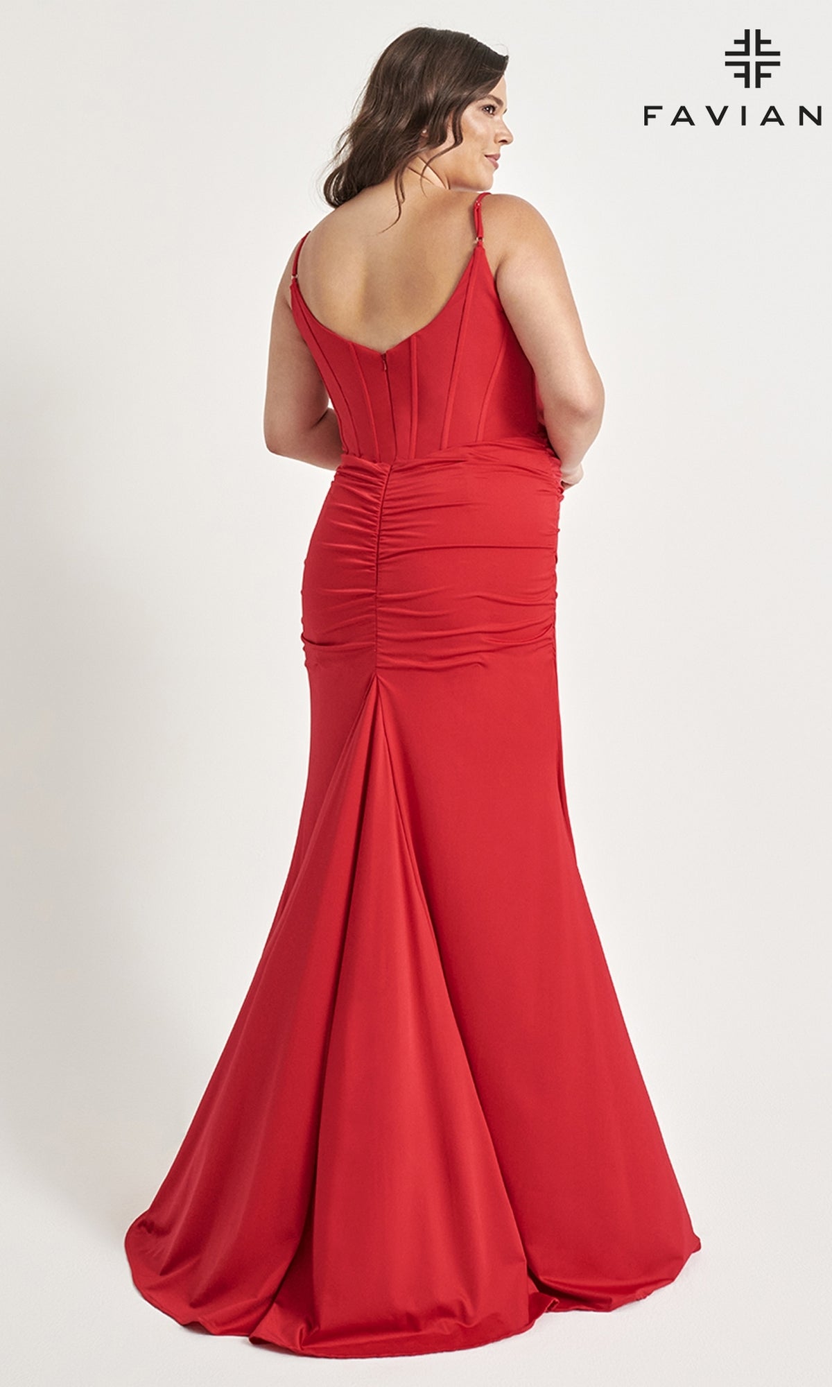 Faviana Plus-Size Long Formal Prom Dress 9544