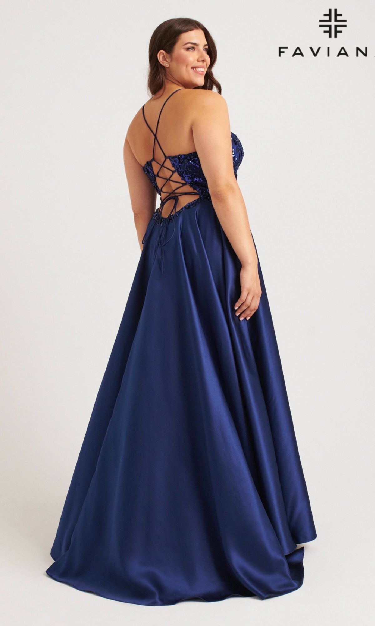 Faviana 9578 Long Plus-Size Prom Dress