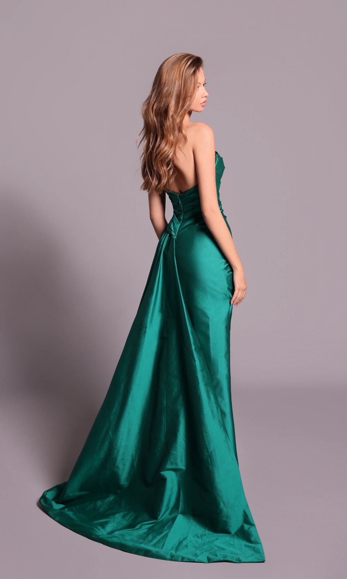 tarik ediz emerald green dress Long Formal Dress: 99052 Wine / 0 tarik ediz