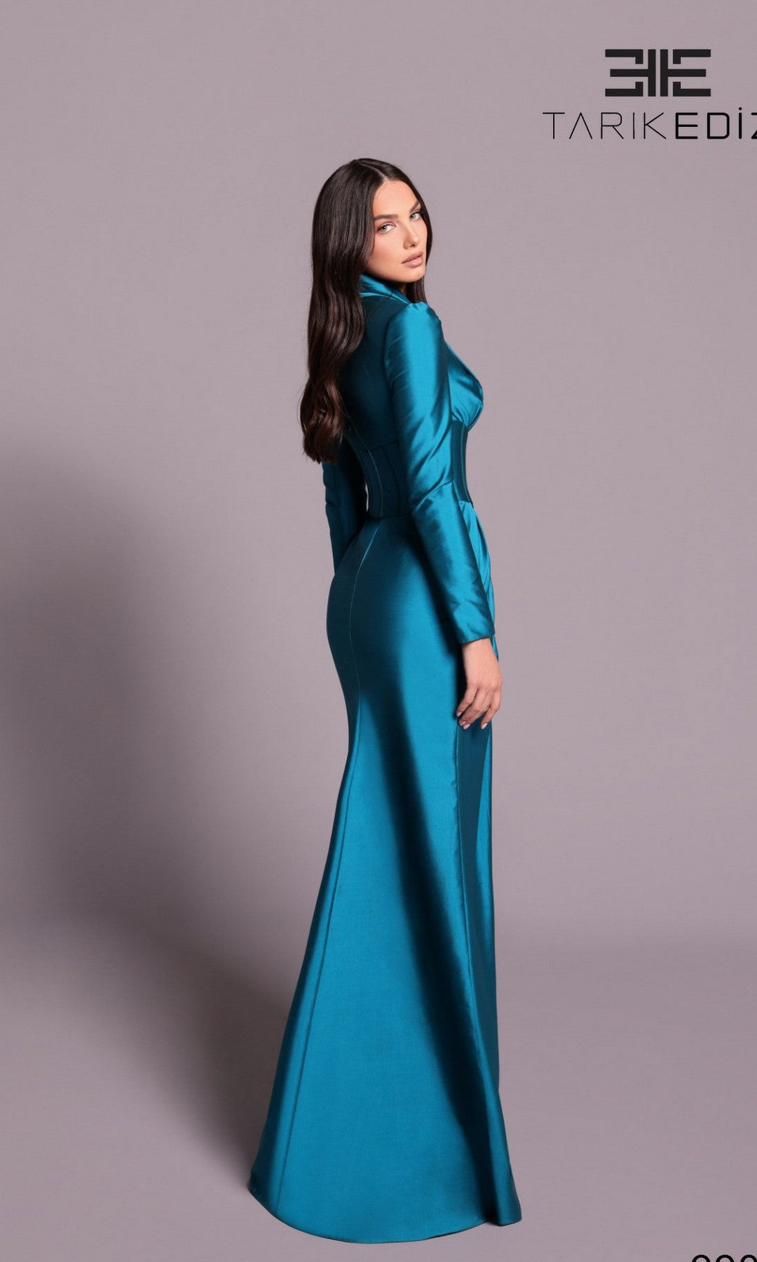Tarik Ediz 99057 Long Formal Dress Turquoise / 0