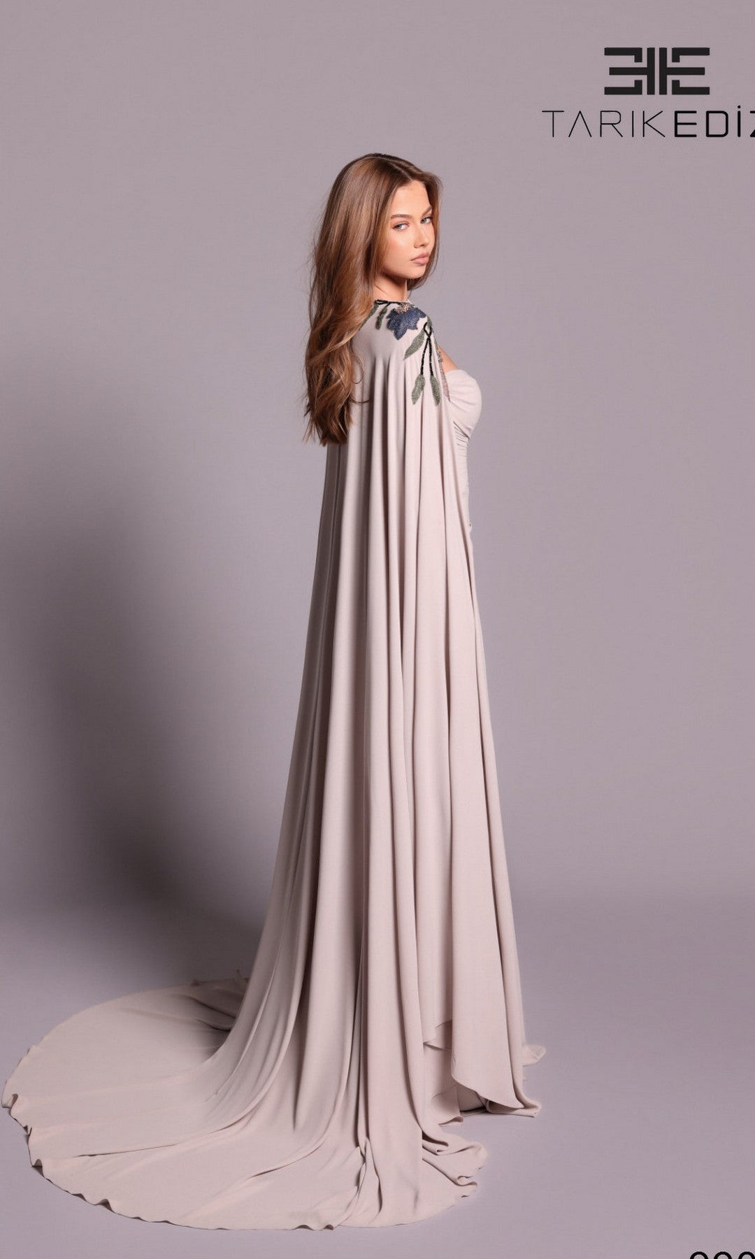 Tarik Ediz 99069 Long Formal Dress Navy / 4 Tarik Ediz 99069 Long Formal Dress Navy / 4