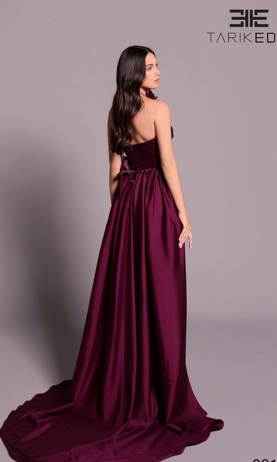 fitted lace wedding dress Tarik Ediz 99106 Long Formal Dress– PromGirl