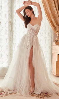 Strapless Corset Wedding Ball Gown A1089W