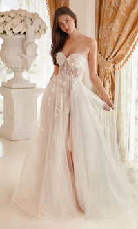 Strapless Corset Wedding Ball Gown A1089W