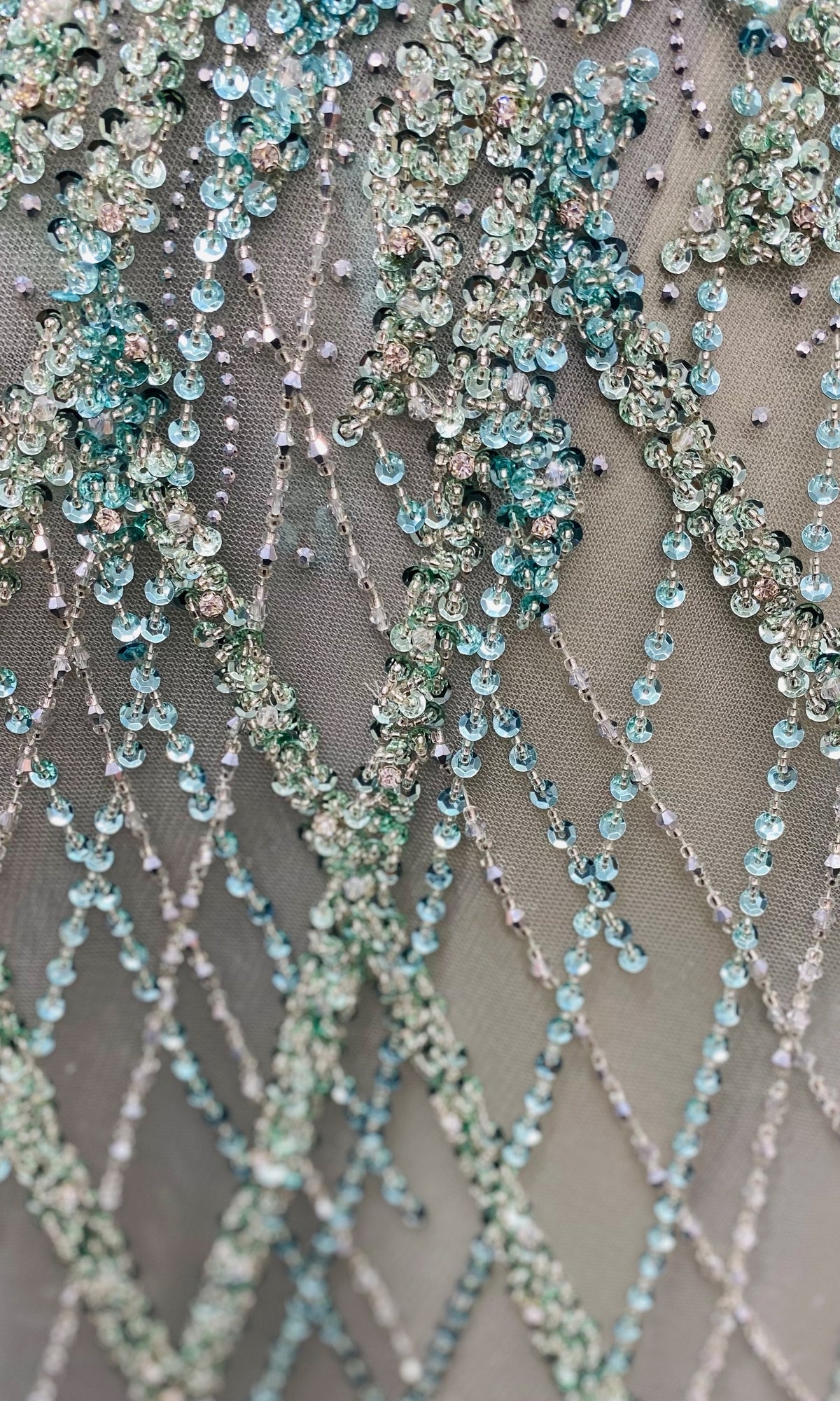 Sleeveless Beaded Long A-Line Prom Dress A1091
