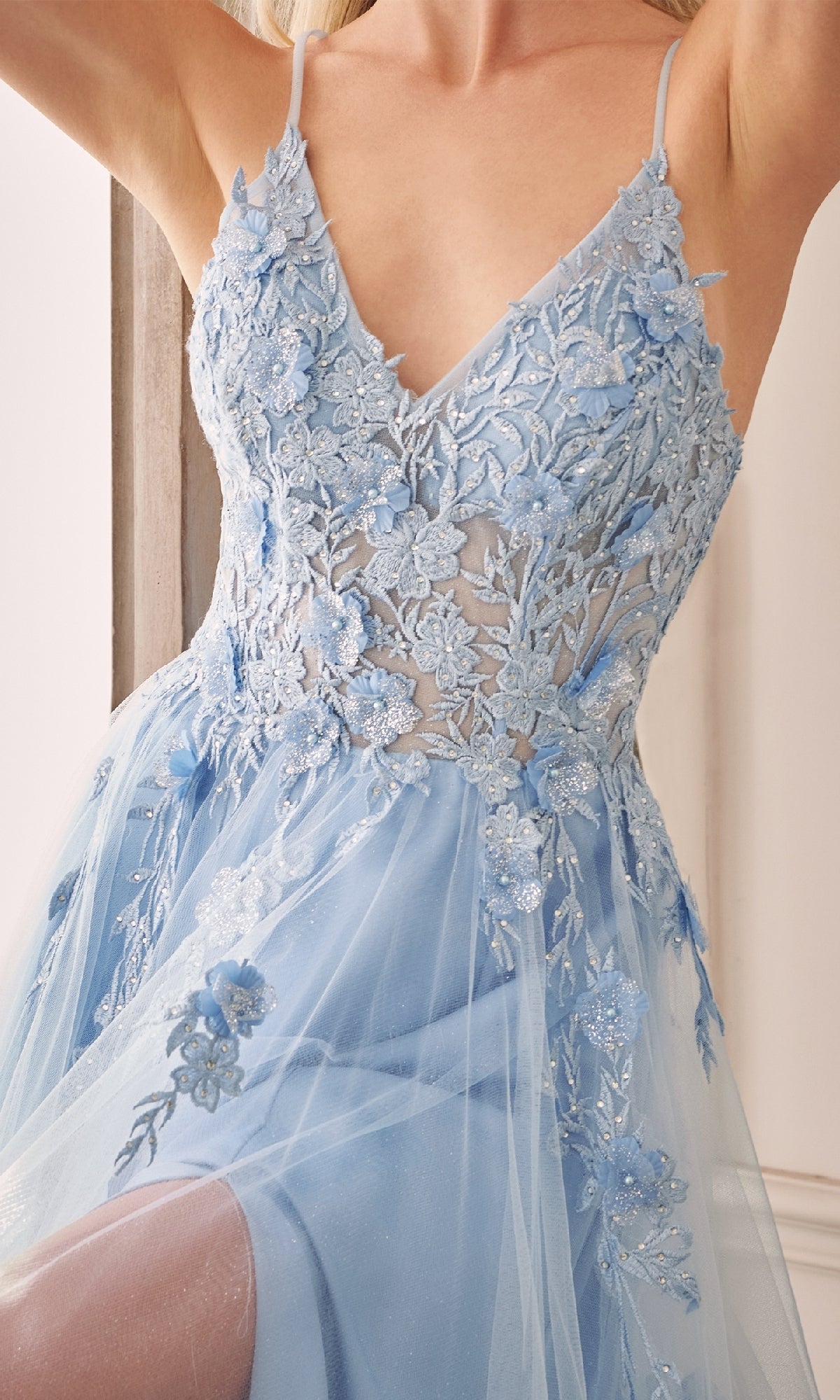 sachin and babi light blue dress 25 Best Embroidered Wedding Dress Designs for 2023-2024 main image 1