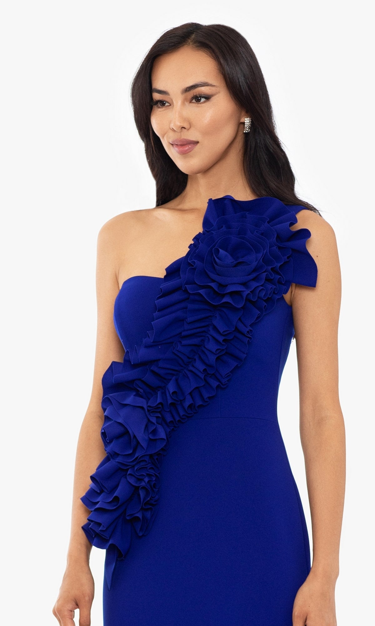 blue dress for baby girl Betsy & Adam Women's One Shoulder Dress - Plum
