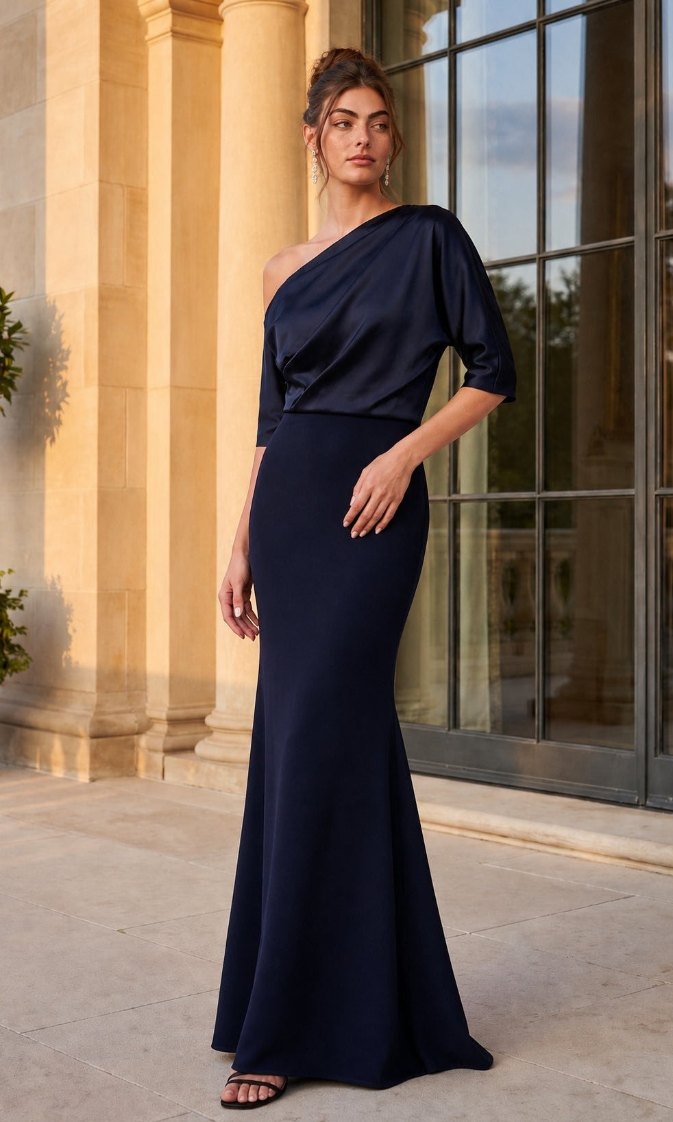 betsy adam evening dresses and A27800 Long Formal Dress – PromGirl Size:8H waterfall glamorous elegant black evening dresses My favorite white flowy Step into the spotlight