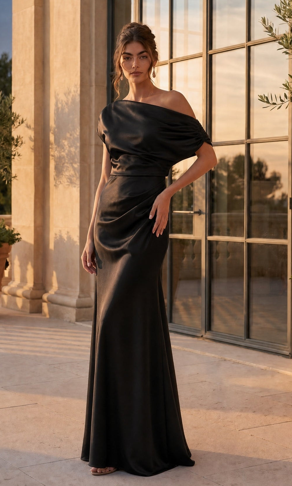 betsy and adam black dress A28118 Long Formal – PromGirl Darby Light Blue Maxi vintage_dresses comfortable fit Colour:Black